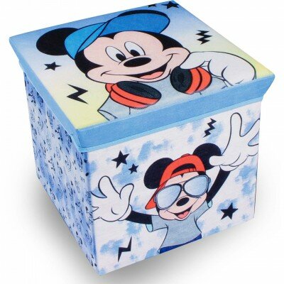 Кошик для іграшок Міккі Маус 30х30х30 Блакитний Флізелін 6203086 Disney