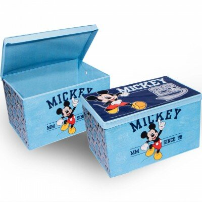 Кошик для іграшок Міккі Маус 55х37х33см Блакитний Флізелін 6203088 Disney