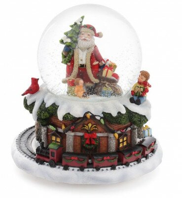 Музыкальный шар с поездом
